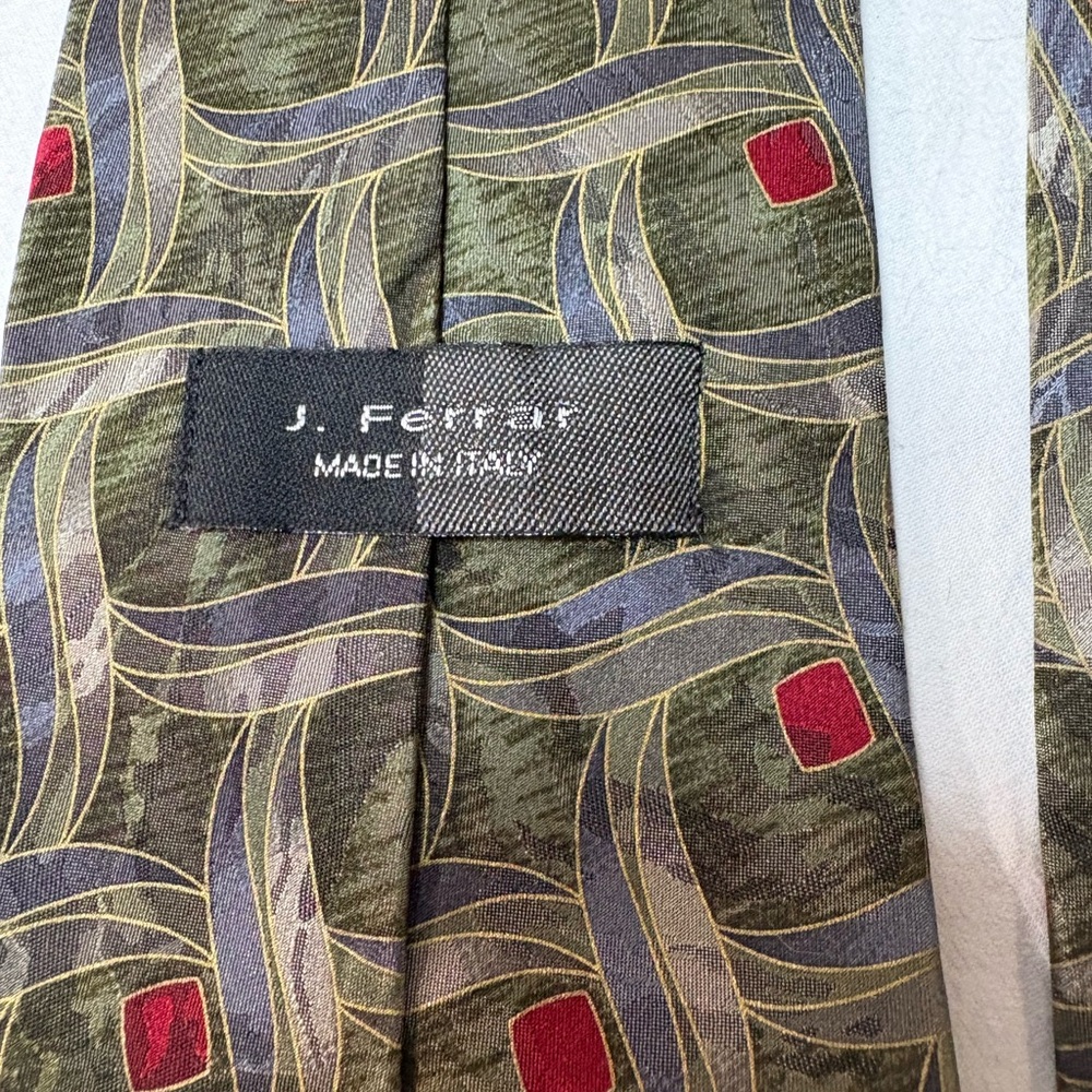 Multi Color Silk Tie Made in Italy - Picture 5 of 6